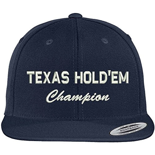 Trendy Apparel Shop Texas Hold'em Champions Embroidered Poker Snapback Cap