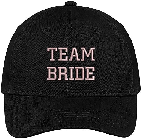 Trendy Apparel Shop Team Bride Wedding Theme Embroidered Soft Crown Cotton Cap