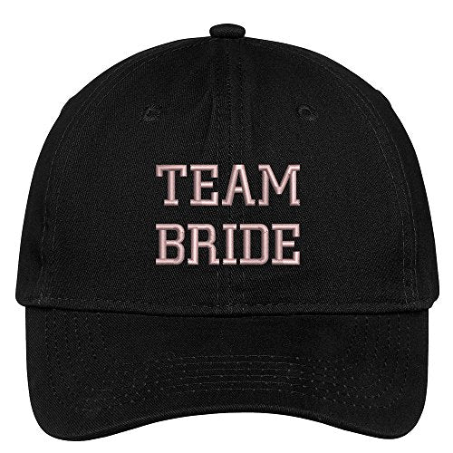 Trendy Apparel Shop Team Bride Wedding Theme Embroidered Soft Crown Cotton Cap