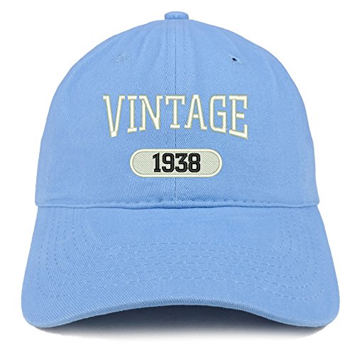 Trendy Apparel Shop Vintage 1937 Embroidered 83rd Birthday Relaxed Fitting Cotton Cap