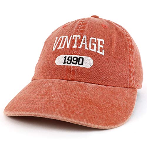 Trendy Apparel Shop 30th Birthday Vintage 1991 Washed Cotton Adjustable Cap
