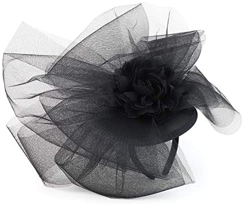 Trendy Apparel Shop Women's Mesh Flower Decorated Fashion Fascinator