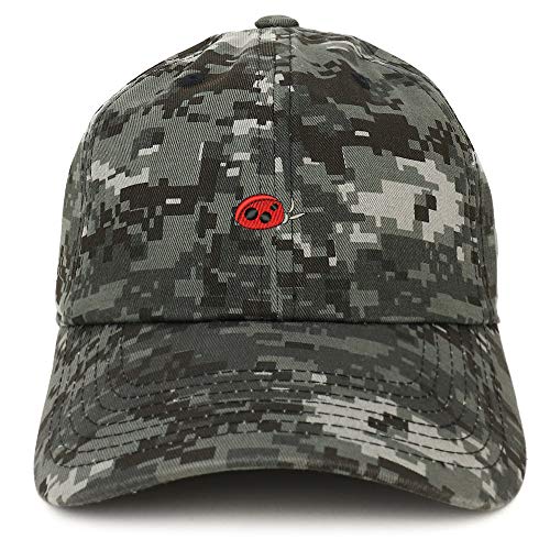 Trendy Apparel Shop Ladybug Embroidered Unstructured Cotton Dad Hat