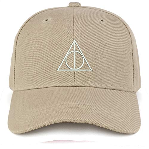 Trendy Apparel Shop Deathly Hallows Magic Logo Embroidered Youth Size Kids Structured Baseball Cap