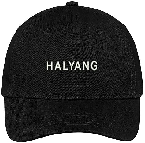 Trendy Apparel Shop Halyang Embroidered Low Profile Deluxe Cotton Cap Dad Hat