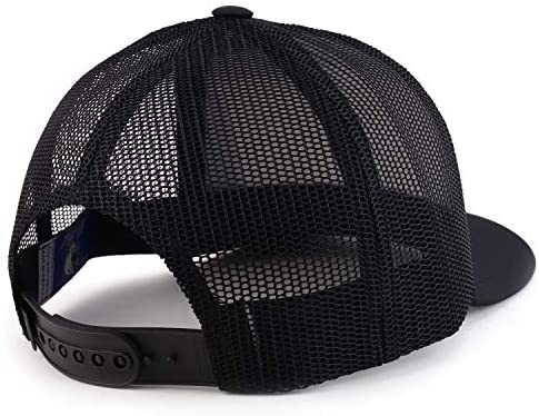 Trendy Apparel Shop USA Laser Punching Flag 5 Panel Trucker Mesh Baseball Cap