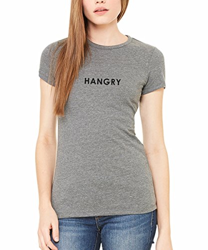 Trendy Apparel Shop Hangry Printed Women Premium Slim Fit Cotton T-Shirt