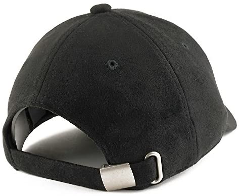 Trendy Apparel Shop Planet Embroidered Faux Suede Leather Adjustable Cap