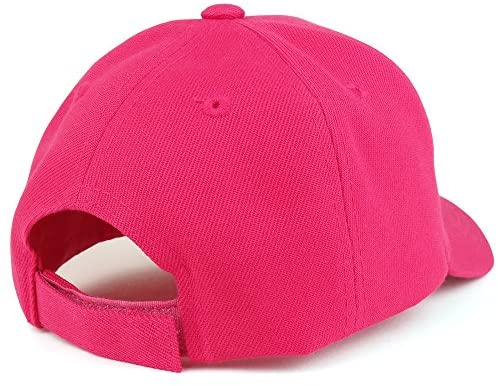 Trendy Apparel Shop Punisher Skull Embroidered Youth Size Kids Structured Baseball Cap - HOT Pink