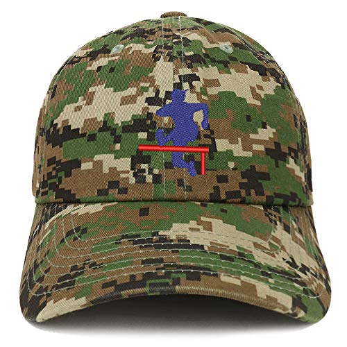Trendy Apparel Shop Track Hurdler Embroidered Soft Crown 100% Brushed Cotton Cap
