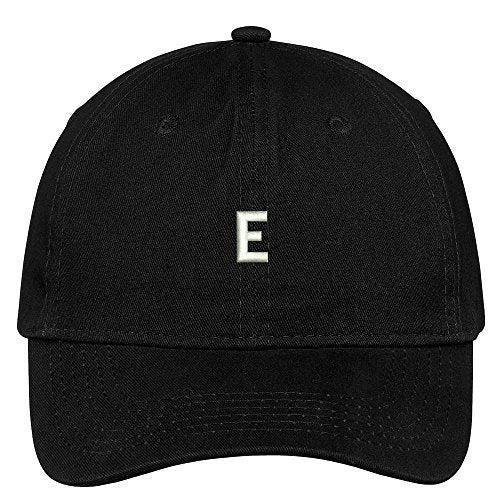 Trendy Apparel Shop Letter E Block Font Embroidered Dad Hat Cotton Baseball Cap -