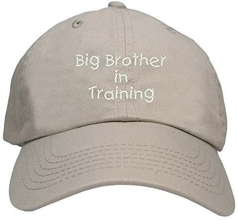 Trendy Apparel Shop Big Brother in Training Embroidered Youth Size Cotton Baseball Cap