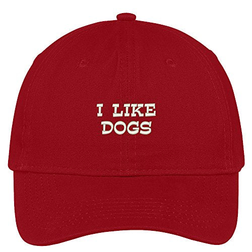 Trendy Apparel Shop Like Dogs Embroidered Soft Low Profile Adjustable Cotton Cap
