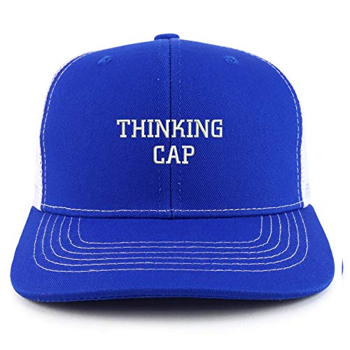 Trendy Apparel Shop Thinking Cap Washed Two Tone Trucker Baseball Cap
