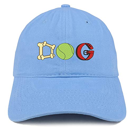Trendy Apparel Shop Dog Embroidered Brushed Cotton Cap