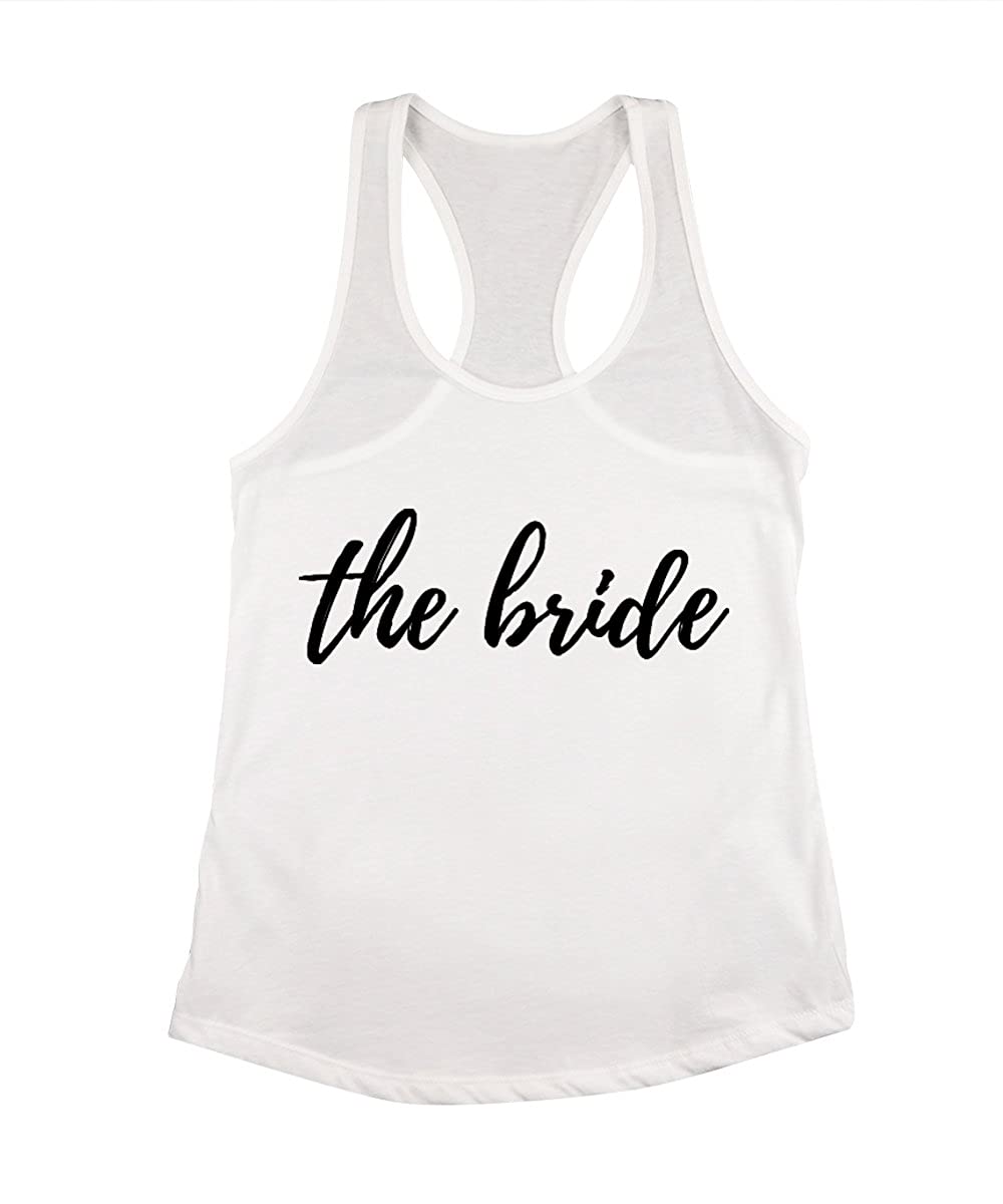 Trendy Apparel Shop The Bride Bachelorette Party Women's Racerback Tank