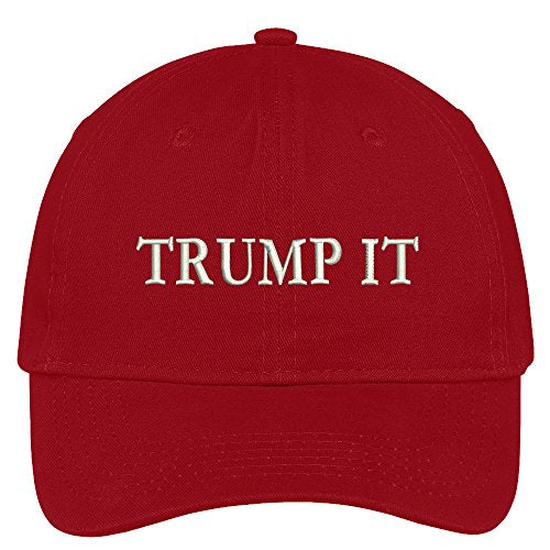 Trendy Apparel Shop Trump It Embroidered Soft Crown 100% Brushed Cotton Cap