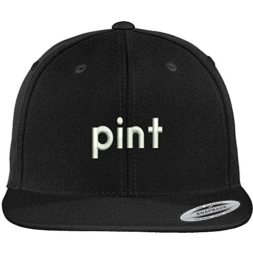 Trendy Apparel Shop Pint Embroidered Flat Bill Premium Classic Snapback Cap