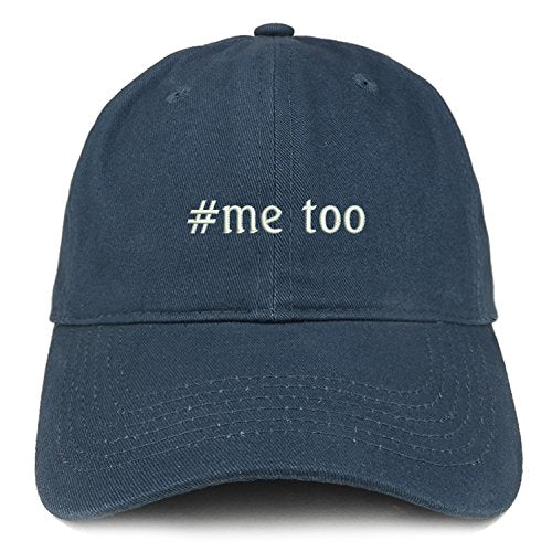 Trendy Apparel Shop Hashtag #Me Too Embroidered Low Profile Cotton Baseball Cap