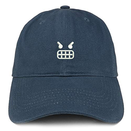 Trendy Apparel Shop Very Angry Embroidered Soft Crown Brushed Cotton Cap
