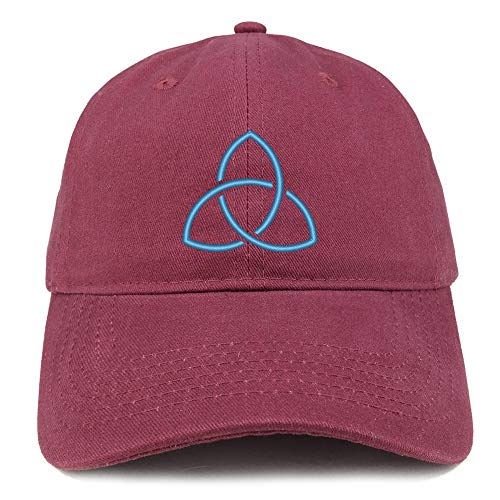 Trendy Apparel Shop Holy Trinity Embroidered Soft Crown 100% Brushed Cotton Cap