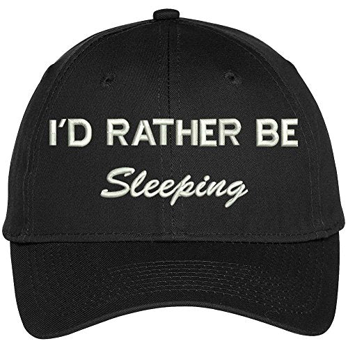 Trendy Apparel Shop I Rather Be Sleeping Embroidered Baseball Cap