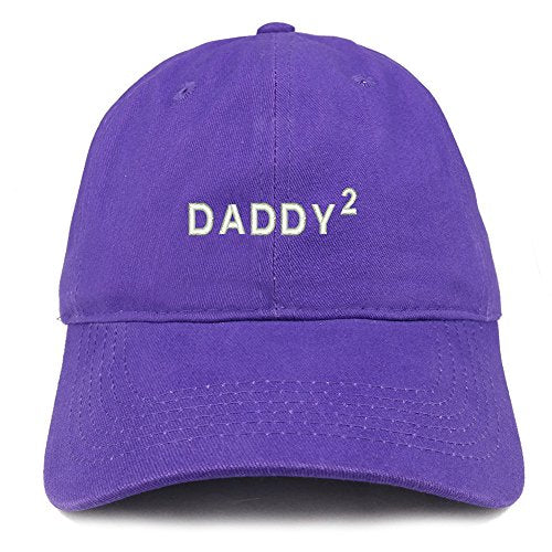 Trendy Apparel Shop Daddy of 2 Embroidered Cotton Dad Hat