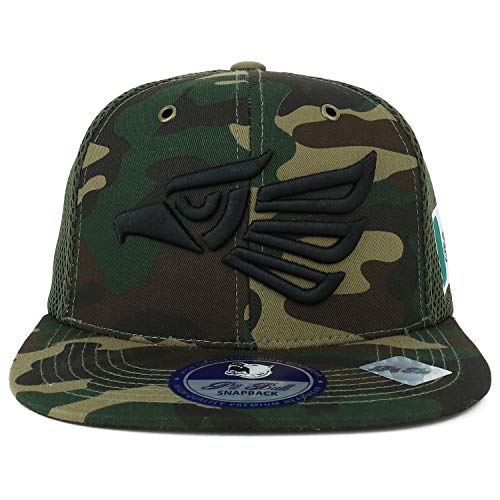 Trendy Apparel Shop Hecho en Mexico Eagle 3D Embroidered Micromesh Snapback Cap