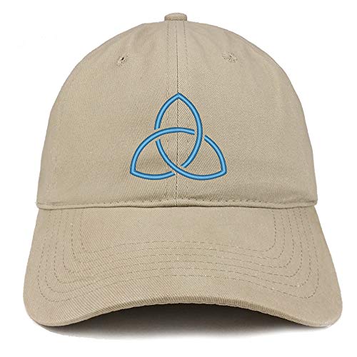 Trendy Apparel Shop Holy Trinity Embroidered Soft Crown 100% Brushed Cotton Cap