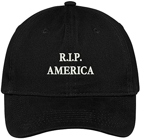 Trendy Apparel Shop Rip America Embroidered Low Profile Deluxe Cotton Cap Dad Hat