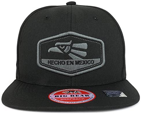 Trendy Apparel Shop Hecho EN Mexico Patch Embroidered Flat Bill Snapback Cap