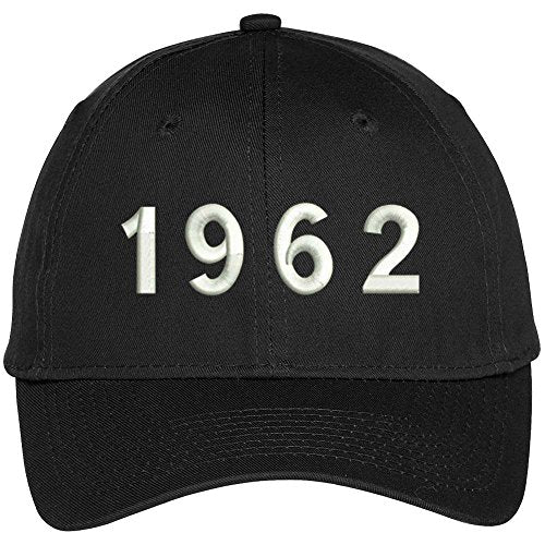 Trendy Apparel Shop 1962 Birth Year Embroidered Baseball Cap