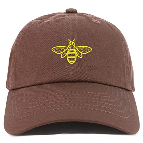 Trendy Apparel Shop Youth Sized Bee Embroidered Adjustable Unstructured Baseball Cap