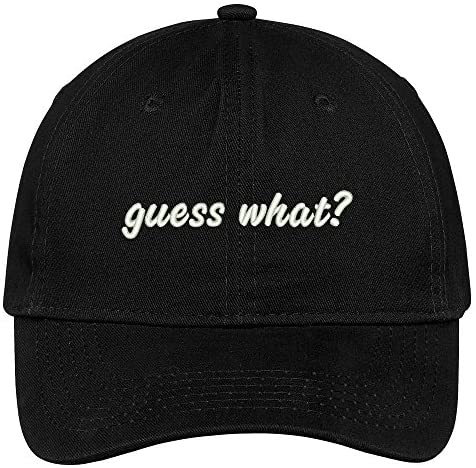 Trendy Apparel Shop Guess What? Embroidered Dad Hat Adjustable Cotton Baseball Cap