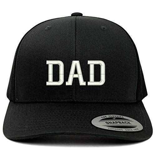 Trendy Apparel Shop Flexfit DAD Capital Embroidered Retro Trucker Mesh Cap