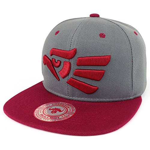 Trendy Apparel Shop Mexican Cara Cara Eagle 3D Embroidered Flatbill Snapback Cap