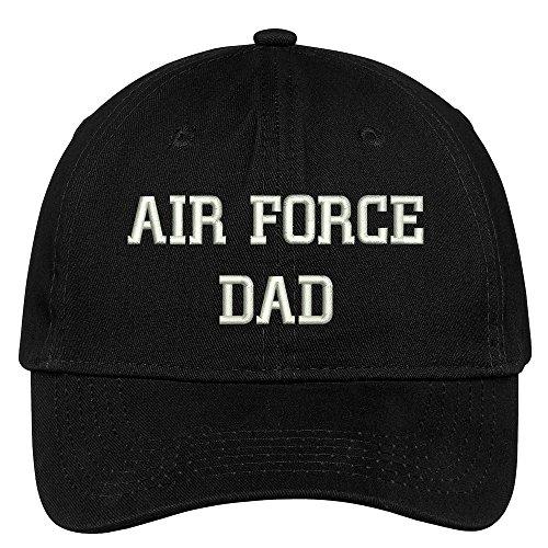 Trendy Apparel Shop Air Force Dad Embroidered Soft Crown 100% Brushed Cotton Cap