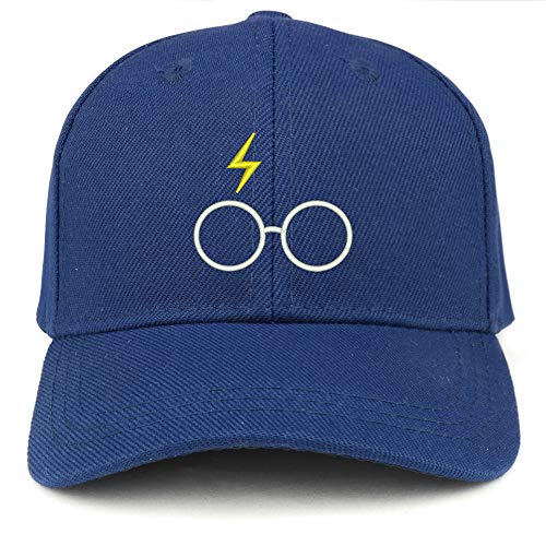 Trendy Apparel Shop Harry Glasses Embroidered Youth Size Kids Structured Baseball Cap