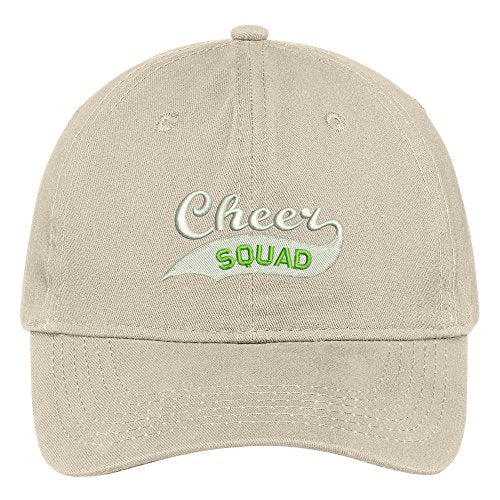 Trendy Apparel Shop Cheer Squad Embroidered Soft Crown 100% Brushed Cotton Cap
