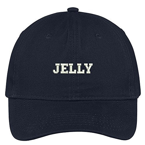 Trendy Apparel Shop Jelly Embroidered Low Profile Soft Cotton Brushed Cap