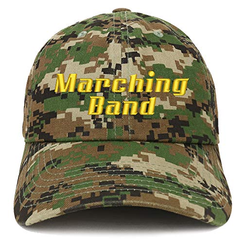 Trendy Apparel Shop Marching Band Embroidered Soft Crown 100% Brushed Cotton Cap