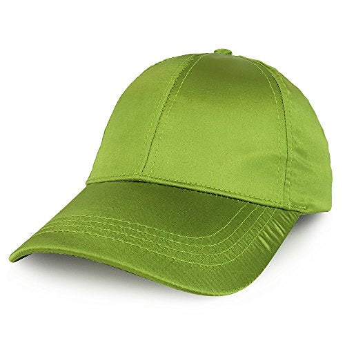Trendy Apparel Shop Plain Adjustable Satin Baseball Cap