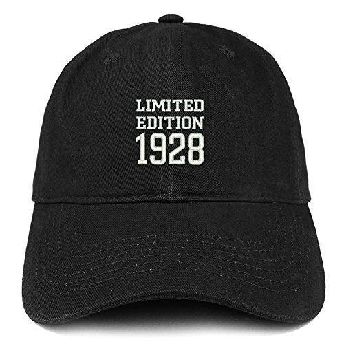 Trendy Apparel Shop Limited Edition 1928 Embroidered Birthday Gift Brushed Cotton Cap