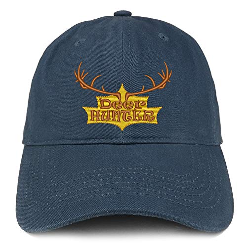 Trendy Apparel Shop Deer Hunter Embroidered Brushed Cotton Cap