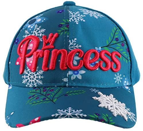 Trendy Apparel Shop Princess Crown Embroidered Two Tone Kids Baseball Cap