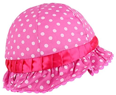 Trendy Apparel Shop Baby Infant Soft Polka Dot Print Cotton Bonnet Hat