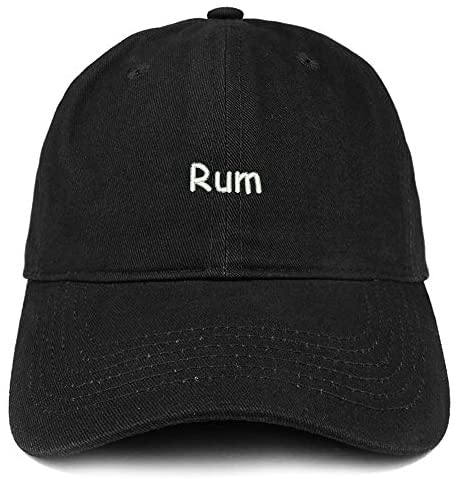 Trendy Apparel Shop Rum Embroidered 100% Cotton Adjustable Cap Dad Hat
