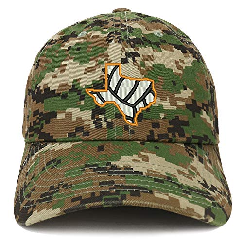 Trendy Apparel Shop Texas Volleyball Embroidered Brushed Cotton Cap