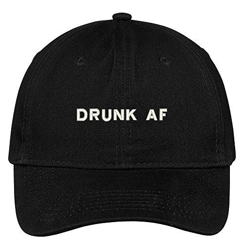 Trendy Apparel Shop Drunk Af Embroidered Low Profile Cotton Cap Dad Hat