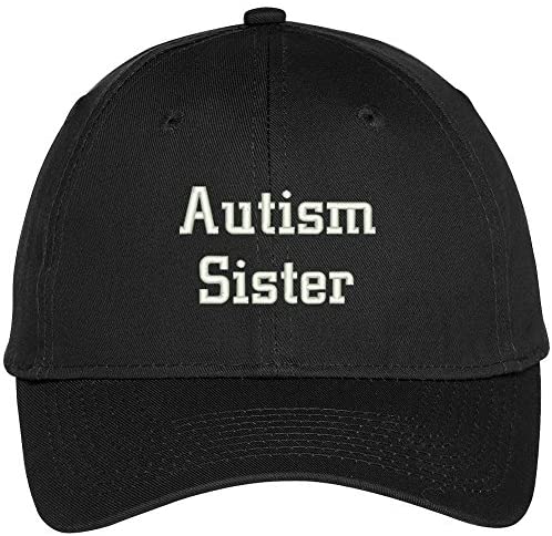 Trendy Apparel Shop Autism Sister Embroidered Awareness Baseball Cap